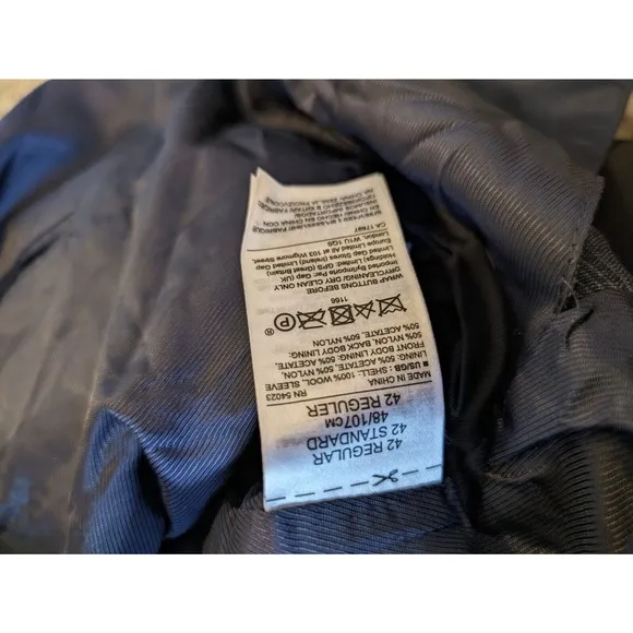 Banana Republic NEW Men's Blazer Dress Coat Size 42r Blue Plaid Slim Fit.