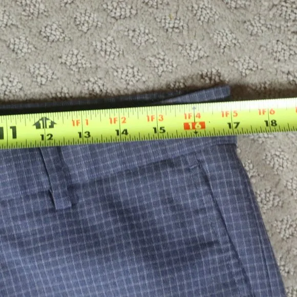 Banana Republic Slim Fit Blue Plaid Trousers