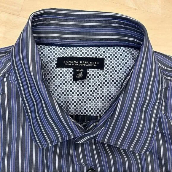 Banana Republic Slim Fit Dress Shirt/Mens/Large 16-16.5