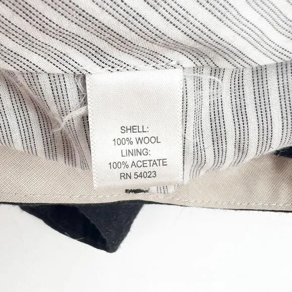 Banana Republic Tailored Slim Fit Dress Pants Mens 33x30 Dark Grey Straight Wool