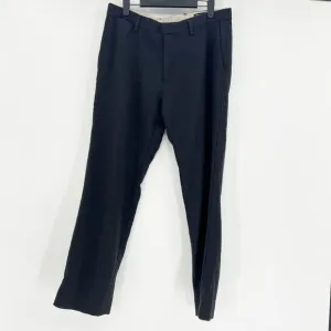 Banana Republic Tailored Slim Fit Dress Pants Mens 33x30 Dark Grey Straight Wool