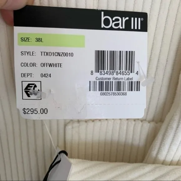 Bar Iii Men Slim-Fit Wide-Wale Corduroy Coat