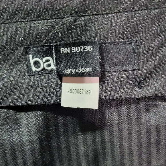 Bar III Men's Black Slim Fit Pleated Wool Dress Pants Size 34x30 EUC