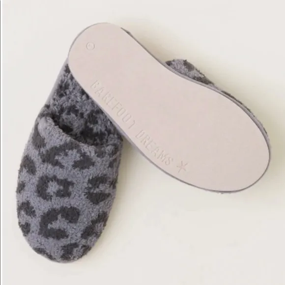 Barefoot Dreams CozyChic Leopard-Print Slippers