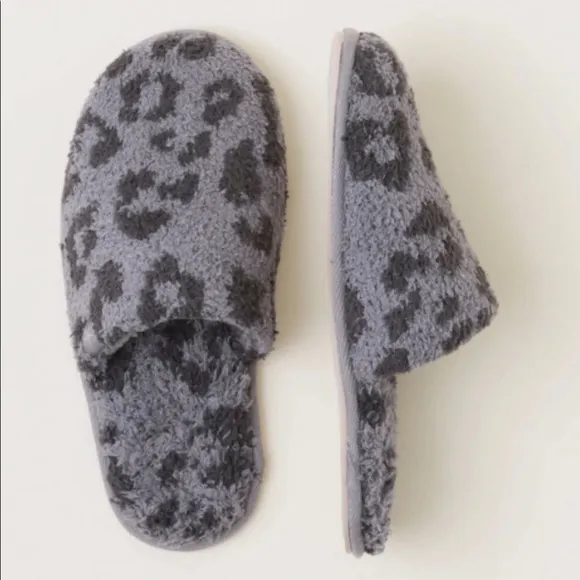 Barefoot Dreams CozyChic Leopard-Print Slippers
