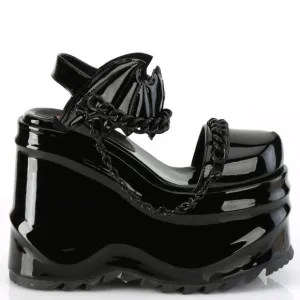 Bat Wedge Platform Gothic Egirl Shoes