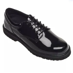BATES Men's Black Gloss Service Uniform Duty Work Oxford Shoes