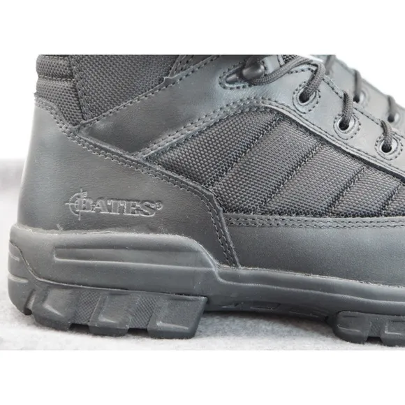 Bates Side Zip Waterproof Tactical Black Ankle Boots Size 9