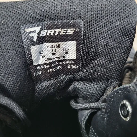 Bates Tactical Boots Mens 8.5 Sport 2 Mid Slip Resistant Athletic Shoes E03160