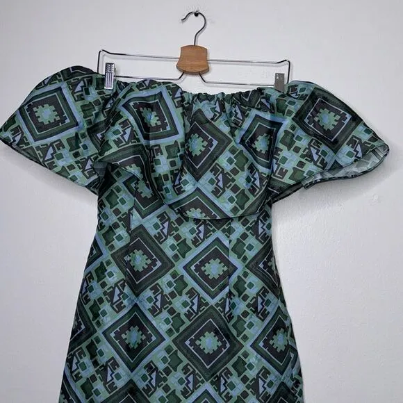 Baum und Pferdgarten Alice Ruffle Off the Shoulder Mini Dress Size EU 32