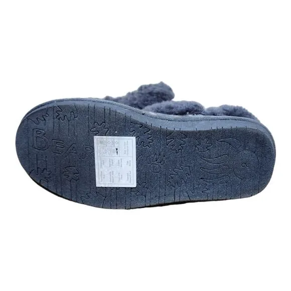 Bearpaw Casual Slippers &quot;Alice&quot; Knit Suede Kid's Size 2Y