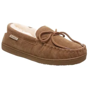 BEARPAW Moc II Wide Hickory Suede Slip On w Sheepskin Lining &amp; Thick Comfy Sole