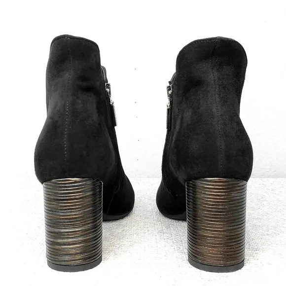 BeautiFeel Liana Ankle Boots Black Suede Heeled Bootie