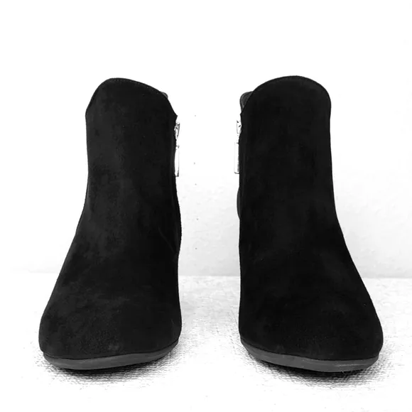 BeautiFeel Liana Ankle Boots Black Suede Heeled Bootie