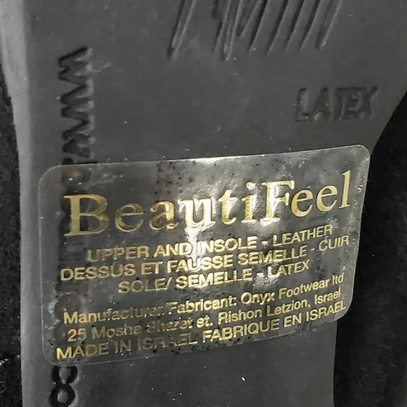 BeautiFeel Liana Ankle Boots Black Suede Heeled Bootie