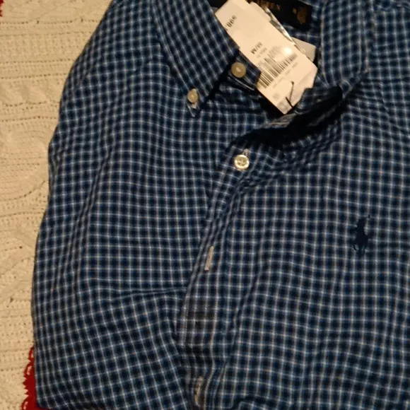 Beautiful new Ralph Lauren polo classic dress shirts all medium size top 2 slim
