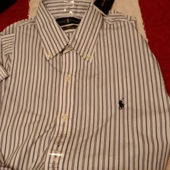 Beautiful new Ralph Lauren polo classic dress shirts all medium size top 2 slim