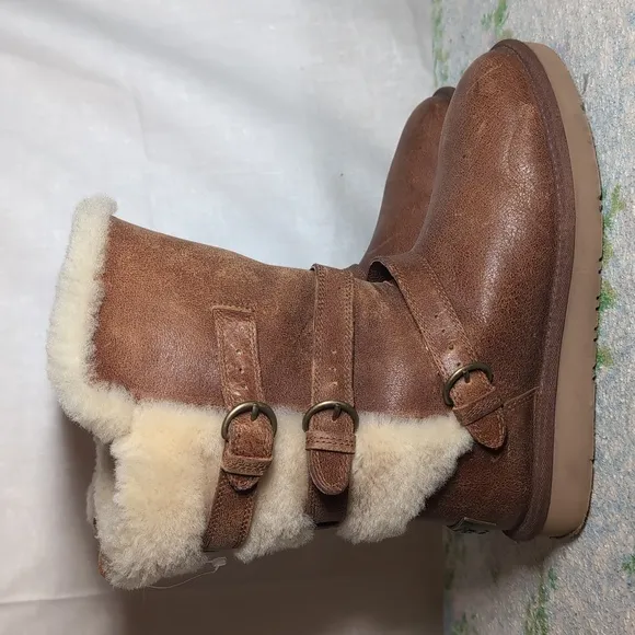 Becket Leather &amp; Shearling Mid-Calf Boots
