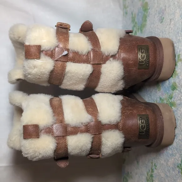 Becket Leather &amp; Shearling Mid-Calf Boots