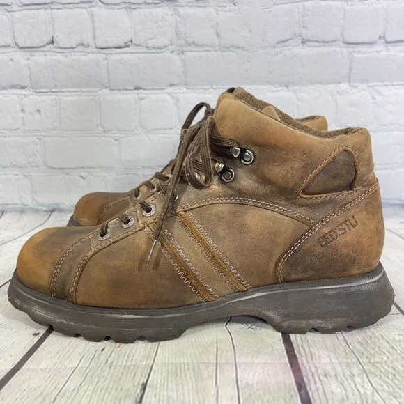 Bed Stu Chukka Boots Men Size 11 US 44 EU Brown Distressed Chunky Hammer Vintage