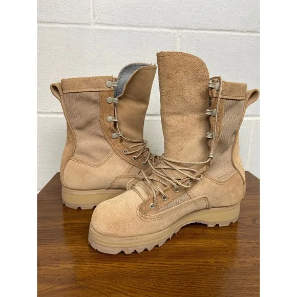Belleville 790G Military Combat Boots Gore-Tex Waterproof Tan 03.5 XW - NEW