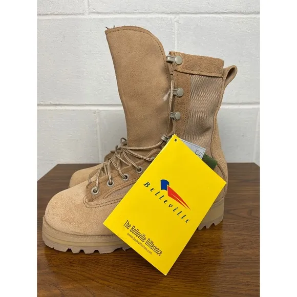 Belleville 790G Military Combat Boots Gore-Tex Waterproof Tan 03.5 XW - NEW