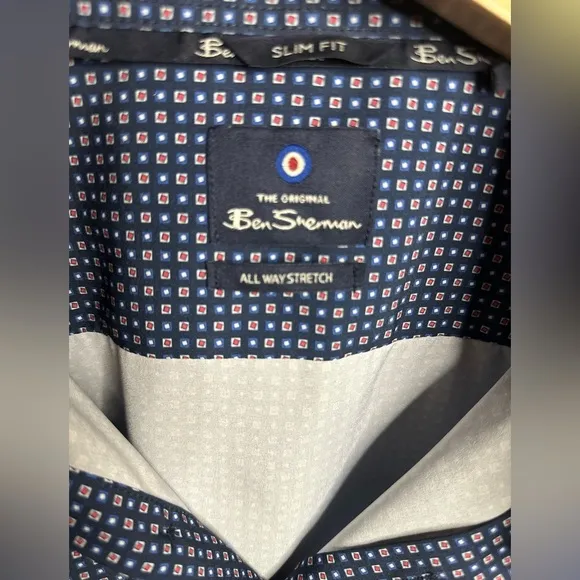 Ben Sherman Slim Fit Shirt Size 16-16.5 32/33