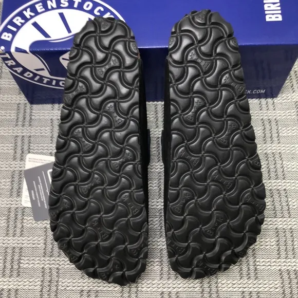 BEST NWT | Women's Black Suede Birkenstock Boston Shoes - Narrow Fit