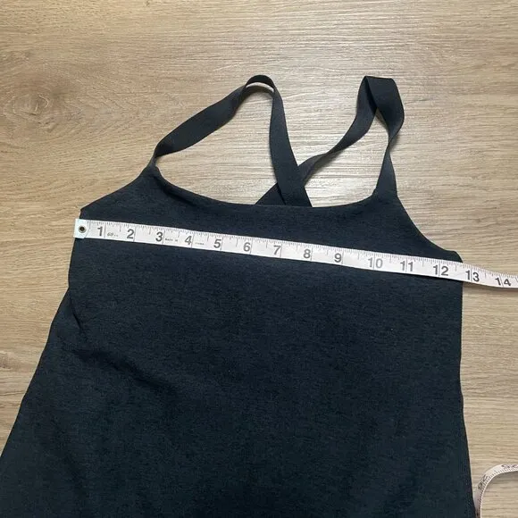 Beyond Yoga Spacedye Move It Dress XS charcoal gray black active dress shorts