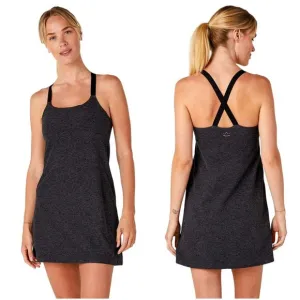 Beyond Yoga Spacedye Move It Dress XS charcoal gray black active dress shorts