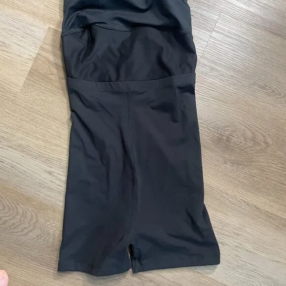 Beyond Yoga Spacedye Move It Dress XS charcoal gray black active dress shorts
