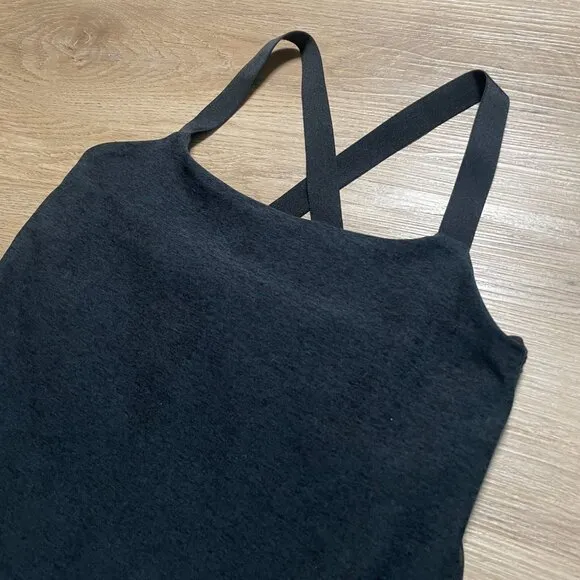 Beyond Yoga Spacedye Move It Dress XS charcoal gray black active dress shorts