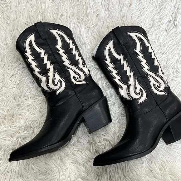 BILLINI NORVA BOOTS BLACK / BONE Nwob