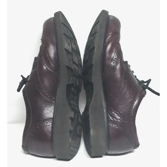 BIOWALK Body System Shoes lace-up wingtip Canada chunky soles 10E Brown leather