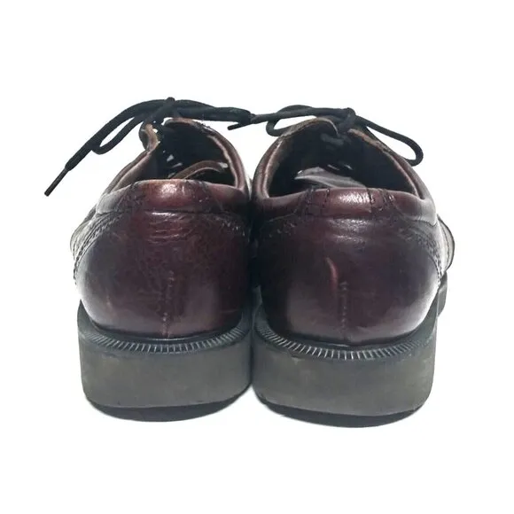 BIOWALK Body System Shoes lace-up wingtip Canada chunky soles 10E Brown leather