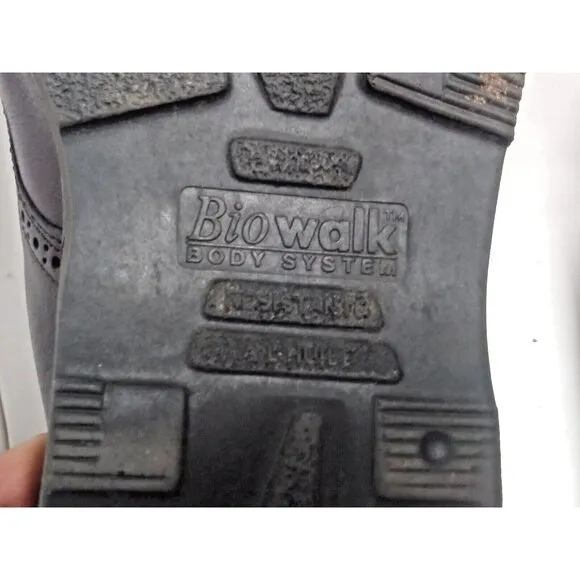 BIOWALK Body System Shoes lace-up wingtip Canada chunky soles 10E Brown leather