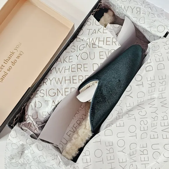 Birdies The Phoebe Slide in Emerald NIB
