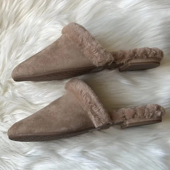 BIRDIES Women’s Songbird Faux Fur slippers