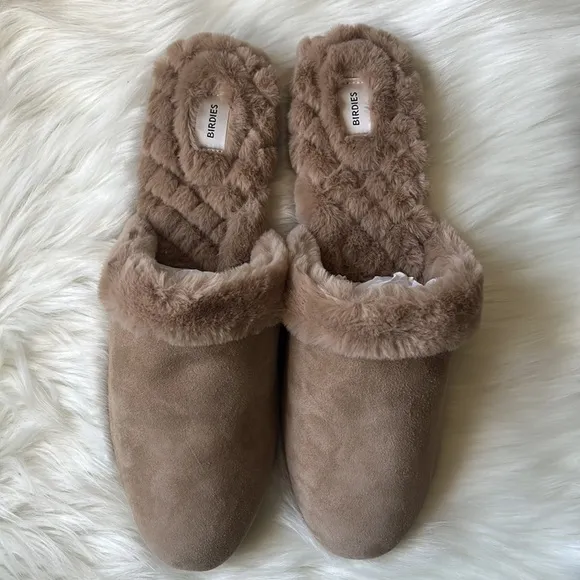 BIRDIES Women’s Songbird Faux Fur slippers