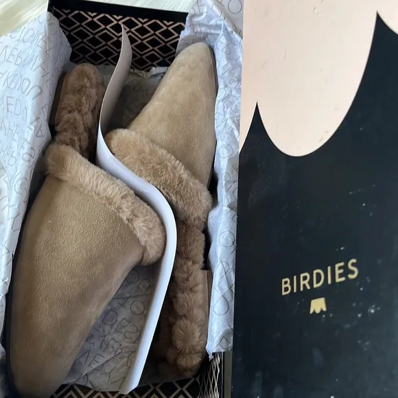 BIRDIES Women’s Songbird Faux Fur slippers