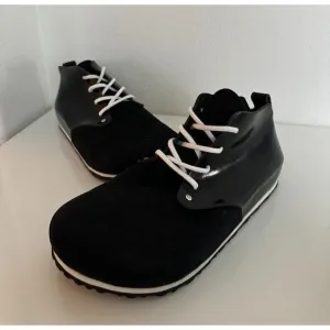 Birkenstock Dundee Plus Black Patent Mid Top Leather Suede Men EU 43 US 10 NEW