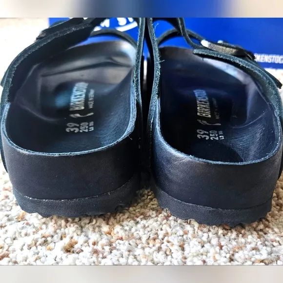 Birkenstock *Exquisite* Arizona Leather Black 1022431 Women's Size 39