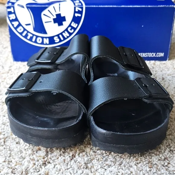 Birkenstock *Exquisite* Arizona Leather Black 1022431 Women's Size 39