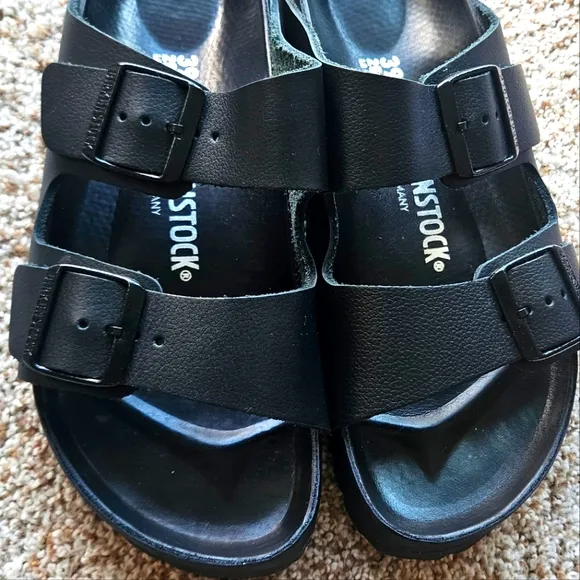 Birkenstock *Exquisite* Arizona Leather Black 1022431 Women's Size 39
