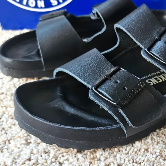 Birkenstock *Exquisite* Arizona Leather Black 1022431 Women's Size 39