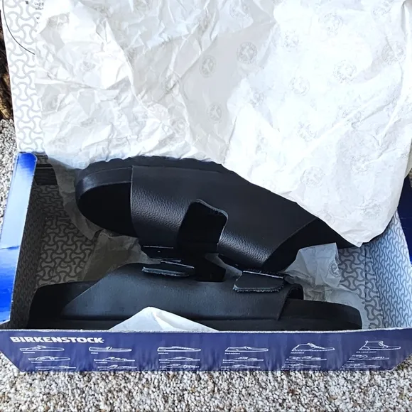 Birkenstock *Exquisite* Arizona Leather Black 1022431 Women's Size 39