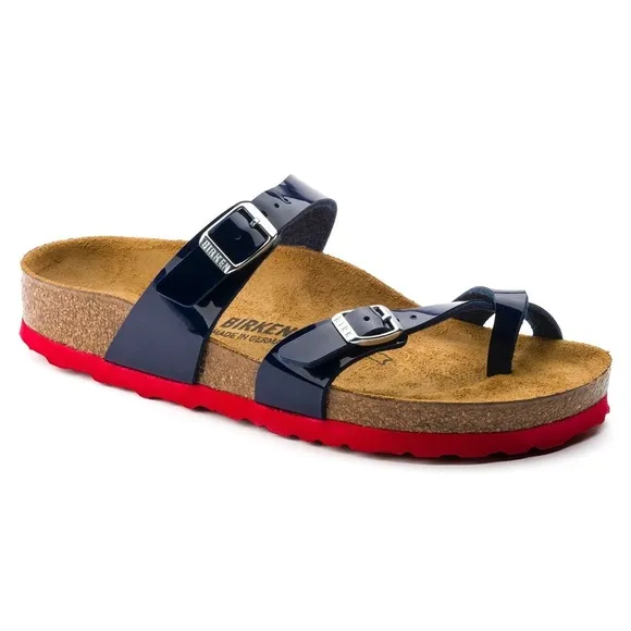 BIRKENSTOCK Ladies’ Mayari Dress Blue Patent Birko-flor Sandal Size 10 NEW