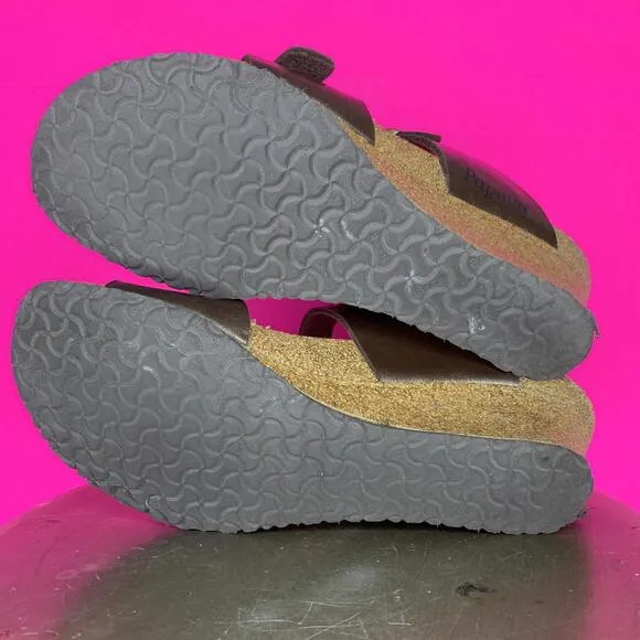 Birkenstock Papillio Dorothy Two-Strap Wedge Sandal Sz 11 - Graceful Toffee