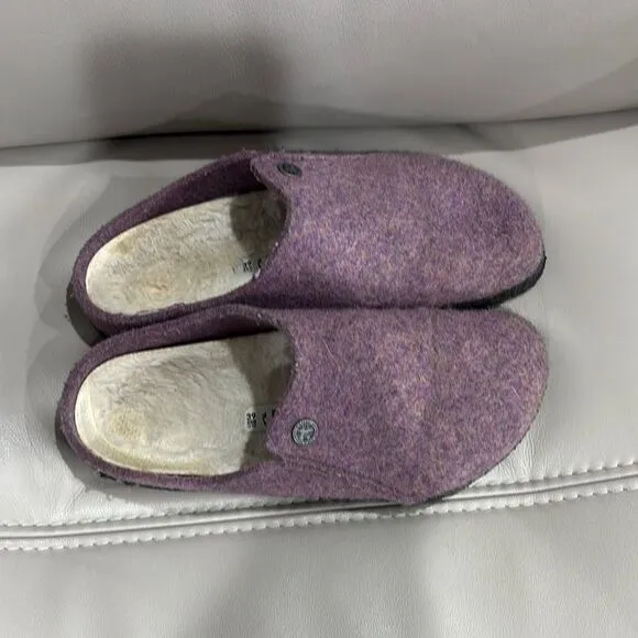 Birkenstock Zermitt Outdoor Purple Wool Slippers