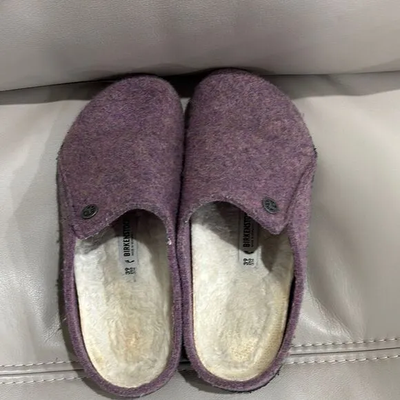Birkenstock Zermitt Outdoor Purple Wool Slippers